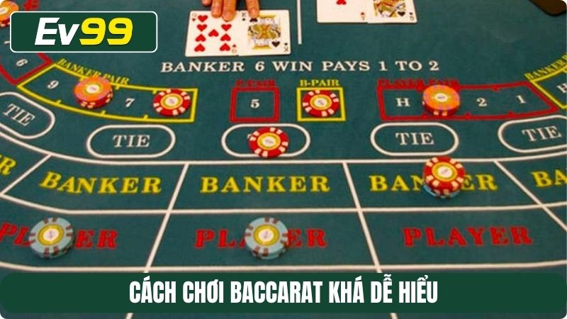 Cách chơi Baccarat khá dễ hiểu