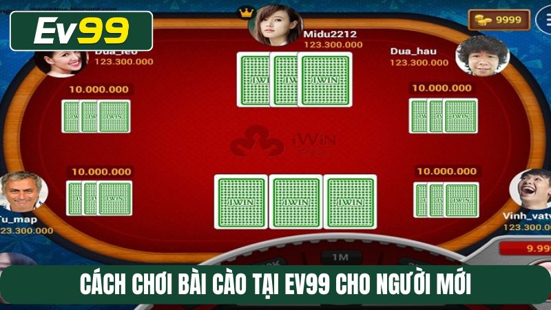 Cách chơi bài Cào tại EV99 cho người mới