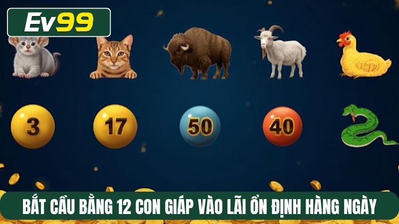 Bắt cầu bằng 12 con giáp vào lãi ổn định hàng ngày
