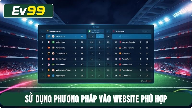 Sử dụng phương pháp vào website phù hợp