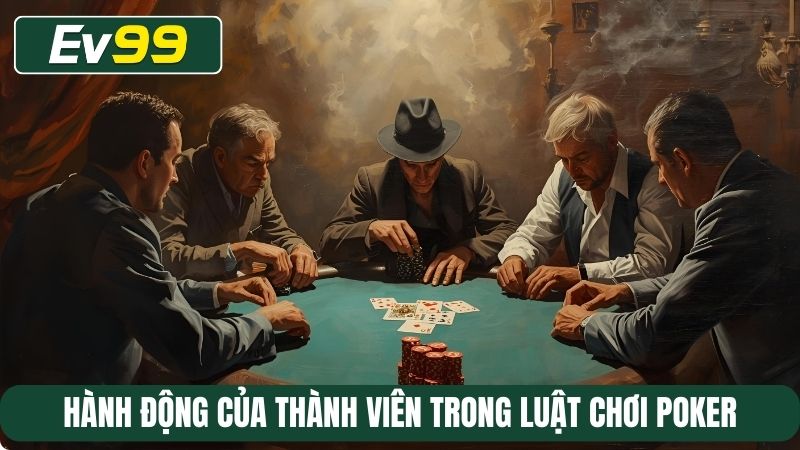 Hành động của thành viên trong luật chơi Poker