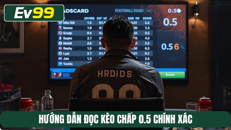Hướng dẫn đọc kèo chấp 0.5 chính xác