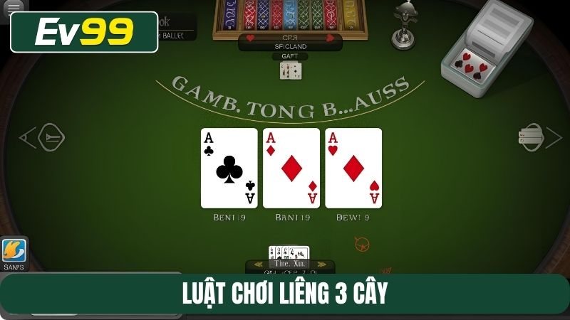 luật chơi Liêng 3 cây