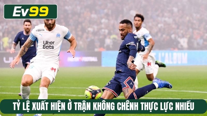 Tỷ lệ xuất hiện ở trận không chênh thực lực nhiều